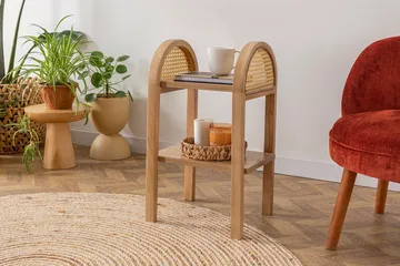 Tarjoilukaappi Makwana 30 cm - Natural - Huonekalut - Pöytä & ruokailuryhmä - Apupöytä & sivupöytä - Tarjotinpöytä & pikkupöytä