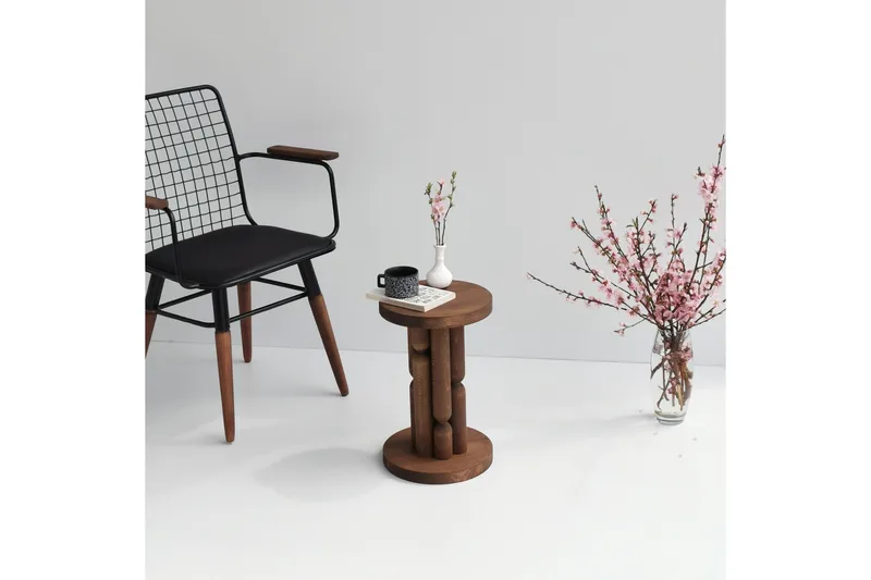 Tarjoilukaappi Stoa 27 cm - Ruskea - Huonekalut - Pöytä & ruokailuryhmä - Apupöytä & sivupöytä - Jalustapöytä & pylväspöytä