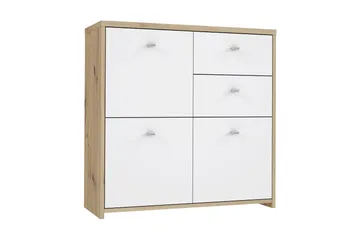 Senkki Toledor 2 laatikkoa 74x77 cm - Ruskea / Valkoinen - Säilytys - Säilytyskalusteet - Senkki