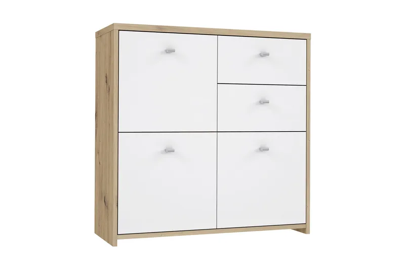 Senkki Toledor 2 laatikkoa 74x77 cm - Ruskea / Valkoinen - Säilytys - Säilytyskalusteet - Senkki