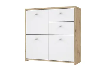 Senkki Toledor 2 laatikkoa 74x77 cm - Ruskea / Valkoinen - Säilytys - Säilytyskalusteet - Senkki