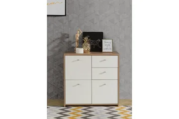 Senkki Toledor 2 laatikkoa 74x77 cm - Ruskea / Valkoinen - Säilytys - Säilytyskalusteet - Senkki