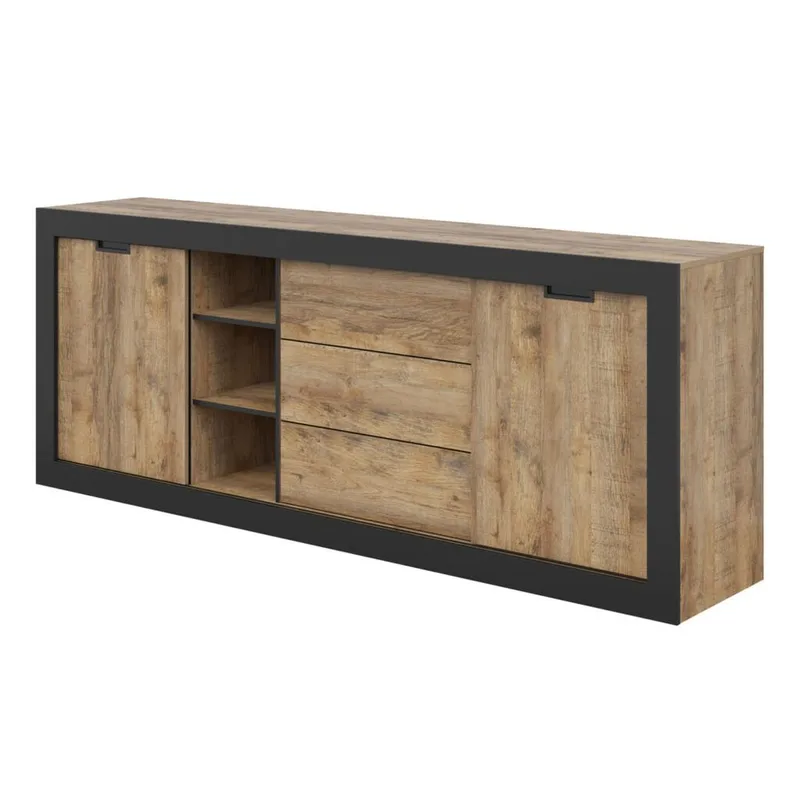 Senkki Tudor 2 ovea ja 3 vetolaatikkoa, 85 cm