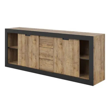 Senkki Tudor 2 ovea ja 3 vetolaatikkoa - 85 cm - Säilytys - Säilytyskalusteet - Senkki