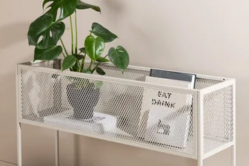Vapaasti Seisova Hylly Netz 110x30x80 cm - Beige - Talo & remontointi - Keittiö & kylpyhuone - Keittiö & kodinhoitohuone - Keittiön sisustus - Keittiöhylly