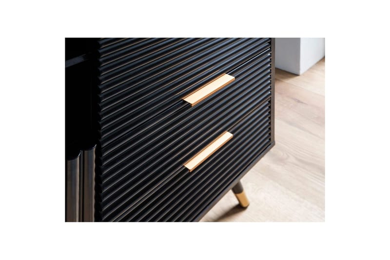 Senkki Wohnling Kalvopäällystetty lastulevy tammioptiikka 77 cm 2 ovea 2 laatikkoa säilytystila moderni - Huonekalut - Pöytä & ruokailuryhmä - Apupöytä & sivupöytä - Tarjotinpöytä & pikkupöytä