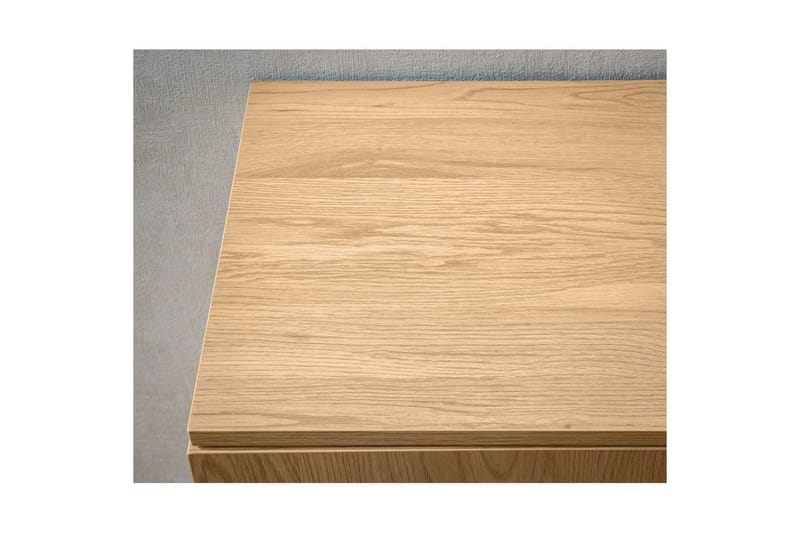 Senkki Wohnling Kalvopäällystetty lastulevy tammioptiikka puolipallo rottinkipunottu ilme 3 ovea moderni - Huonekalut - Pöytä & ruokailuryhmä - Apupöytä & sivupöytä - Tarjotinpöytä & pikkupöytä