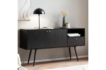 Senkki Wohnling Melamiinilla päällystetty MDF 140 cm 2 ovella 1 laatikko moderni - Säilytys - Säilytyskalusteet - Senkki