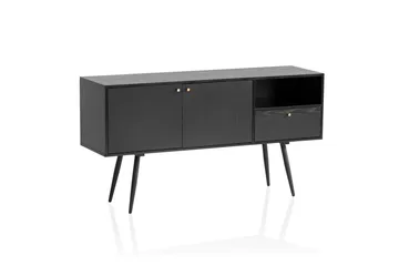 Senkki Wohnling Melamiinilla päällystetty MDF 140 cm 2 ovella 1 laatikko moderni - Säilytys - Säilytyskalusteet - Senkki