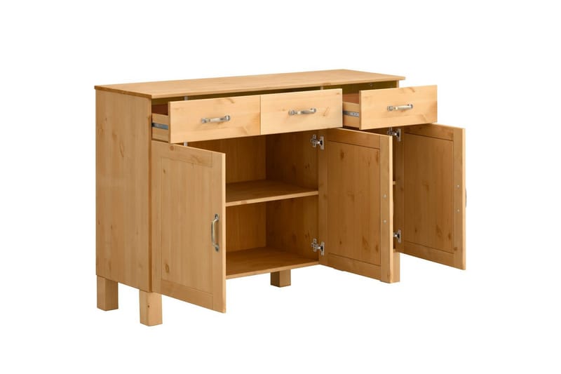 Senkkikaappi Alby 125x38x85 cm, Luonto - 125x38x85 cm, Luonto - Säilytys - Säilytyskalusteet - Senkki