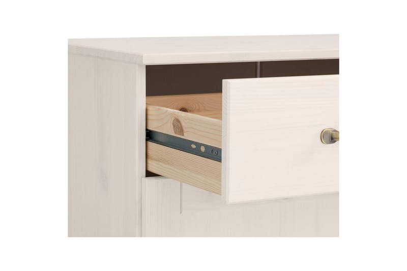 Senkkikaappi Alby 125x38x85 cm, Valkoinen - 125x38x85 cm, Valkoinen - Säilytys - Säilytyskalusteet - Senkki