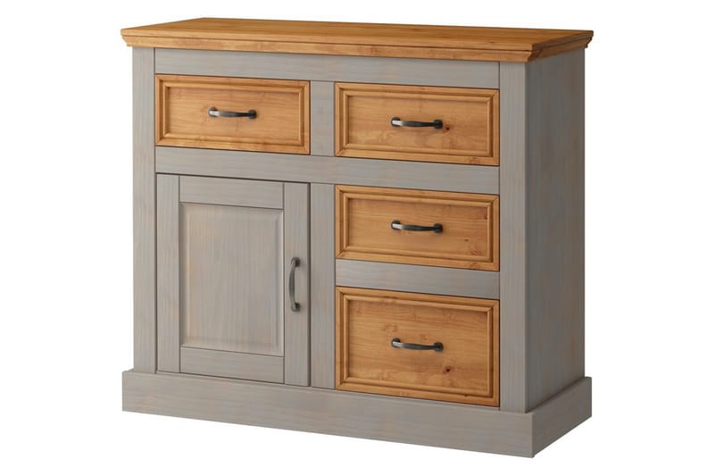 Senkkikaappi Selma 100x38x87 cm, Harmaa/Tahra/Vaha, 100x38x87 cm, Harmaa/Tahra/Vaha