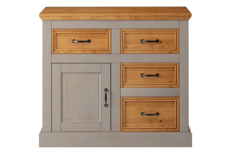 Senkkikaappi Selma 100x38x87 cm, Harmaa/Tahra/Vaha - 100x38x87 cm, Harmaa/Tahra/Vaha - Säilytys - Säilytyskalusteet - Senkki