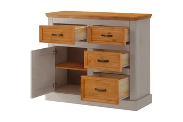 Senkkikaappi Selma 100x38x87 cm, Harmaa/Tahra/Vaha - 100x38x87 cm, Harmaa/Tahra/Vaha - Säilytys - Säilytyskalusteet - Senkki