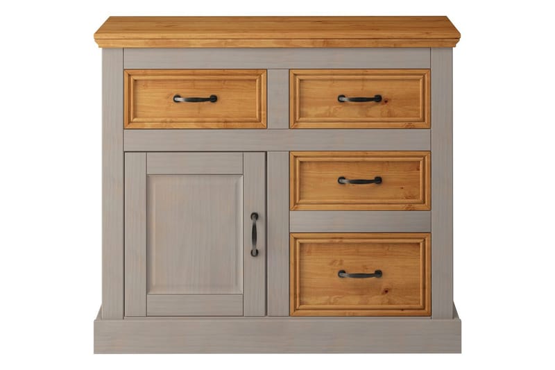 Senkkikaappi Selma 100x38x87 cm, Harmaa/Tahra/Vaha - 100x38x87 cm, Harmaa/Tahra/Vaha - Säilytys - Säilytyskalusteet - Senkki