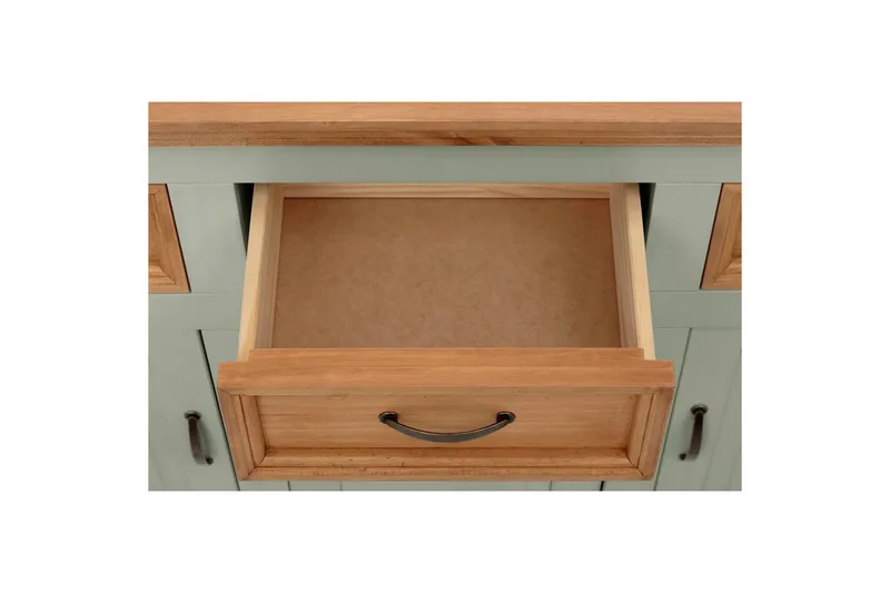 Senkkikaappi Selma 145x38x87 cm, Salviavihreä/Tahra/Vaha - 145x38x87 cm, Salviavihreä/Tahra/Vaha - Säilytys - Säilytyskalusteet - Senkki