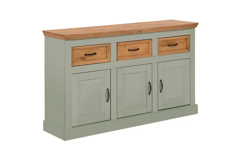 Senkkikaappi Selma 145x38x87 cm, Salviavihreä/Tahra/Vaha, 145x38x87 cm, Salviavihreä/Tahra/Vaha