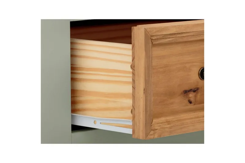 Senkkikaappi Selma 145x38x87 cm, Salviavihreä/Tahra/Vaha - 145x38x87 cm, Salviavihreä/Tahra/Vaha - Säilytys - Säilytyskalusteet - Senkki