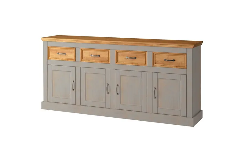 Senkkikaappi Selma 190x38x87, Harmaa/Tahra/Vaha, 190x38x87, Harmaa/Tahra/Vaha