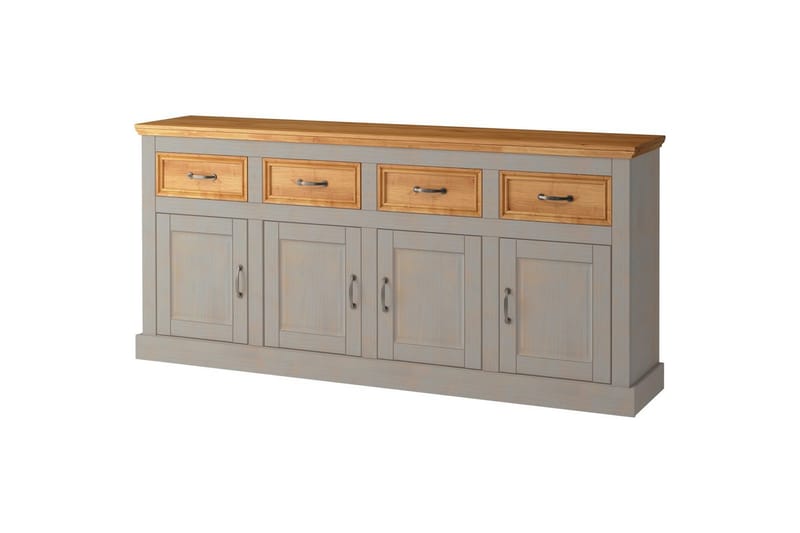 Senkkikaappi Selma 190x38x87, Harmaa/Tahra/Vaha - 190x38x87, Harmaa/Tahra/Vaha - Säilytys - Säilytyskalusteet - Senkki