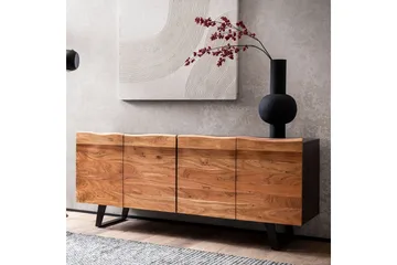 Sideboard & skänk Wohnling Svart, Ljusbrun - Säilytys - Säilytyskalusteet - Senkki