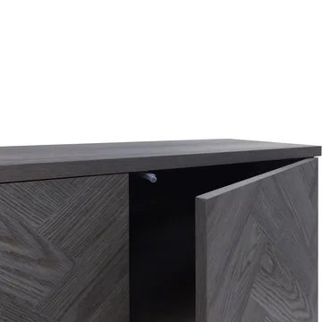 Sideboard Loft24 Grått fiskbensmönster/grå ek - Harmaan tammen kalanruotokuvio / harmaa tammi - Säilytys - Säilytyskalusteet - Senkki