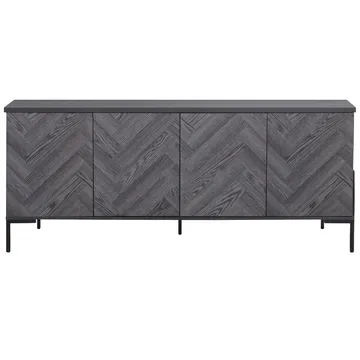 Sideboard Loft24 Grått fiskbensmönster/grå ek - Harmaan tammen kalanruotokuvio / harmaa tammi - Säilytys - Säilytyskalusteet - Senkki