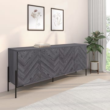 Sideboard Loft24 Grått fiskbensmönster/grå ek - Harmaan tammen kalanruotokuvio / harmaa tammi - Säilytys - Säilytyskalusteet - Senkki