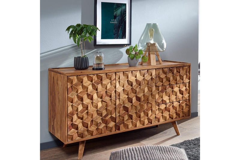Sidobord & lampbord Wohnling Brun - Säilytys - Säilytyskalusteet - Senkki