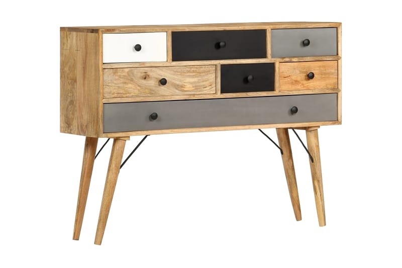 Sivupöytä 110x30x82 cm täysi mangopuu - Ruskea - Säilytys - Säilytyskalusteet - Senkki