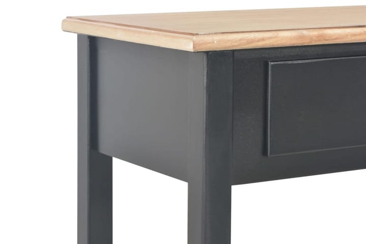 Sivupöytä musta 110x35x80 cm MDF - Musta - Senkki
