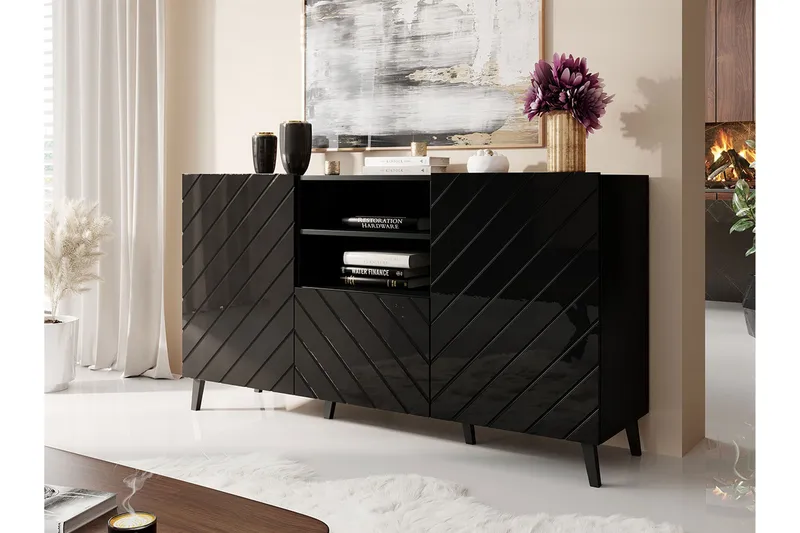Strontian Byrå 150 cm Scandinavian Choice Black - Säilytys - Säilytyskalusteet - Lipasto