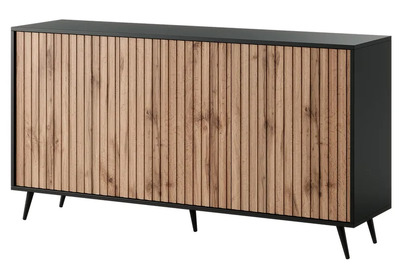 Tapas Lipasto 154 cm - Musta - Säilytys - Säilytyskalusteet - Lipasto