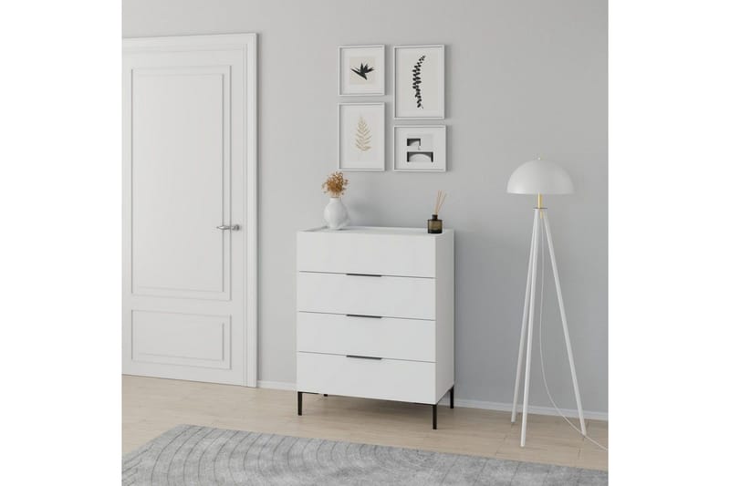 Tavallinen lipasto ilman yläosaa Lipasto Matul, valkoinen Vit - Säilytys - Säilytyskalusteet - Lipasto