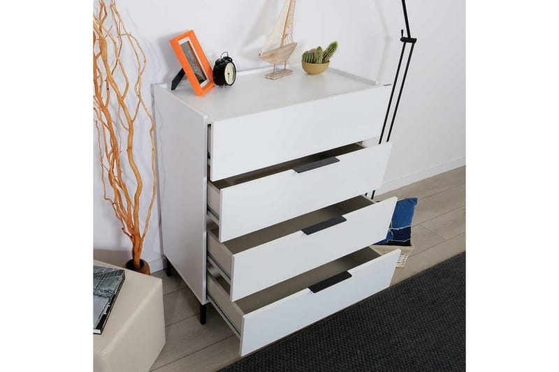 Tavallinen lipasto ilman yläosaa Lipasto Matul, valkoinen Vit - Säilytys - Säilytyskalusteet - Lipasto