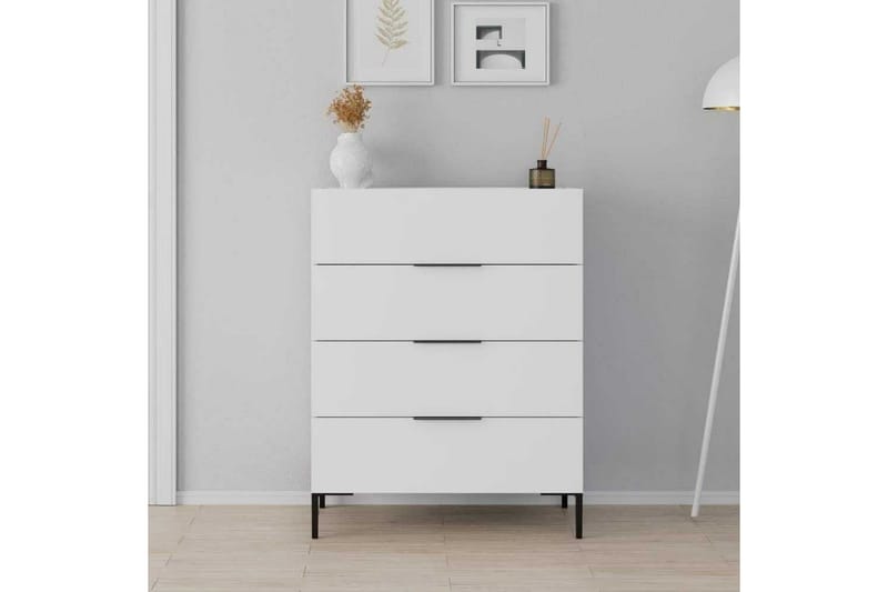 Tavallinen lipasto ilman yläosaa Lipasto Matul, valkoinen Vit - Säilytys - Säilytyskalusteet - Lipasto