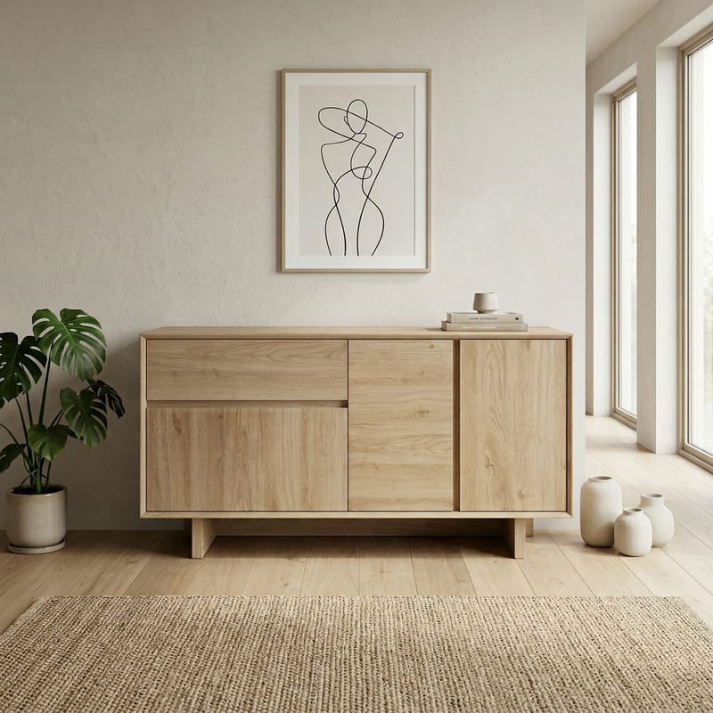 Tavon konsolipöytä 146x76x45 cm - Luonnontammi - Säilytys - Säilytyskalusteet - Senkki