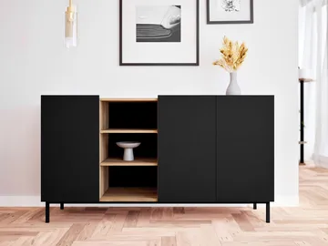 Tavrin Senkki 153x44 cm - Musta - Säilytys - Säilytyskalusteet - Senkki