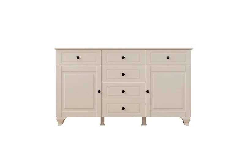 Thoro Kulmalipasto 130 cm - Matta Valkoinen - Säilytys - Säilytyskalusteet - Lipasto