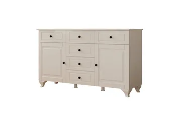 Thoro Kulmalipasto 130 cm - Matta Valkoinen - Säilytys - Säilytyskalusteet - Lipasto