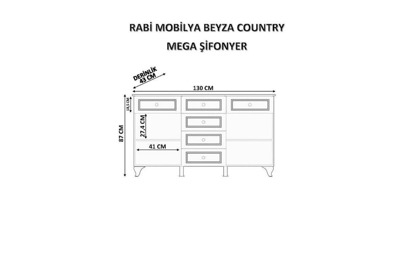 Thoro Kulmalipasto 130 cm - Matta Valkoinen - Säilytys - Säilytyskalusteet - Lipasto