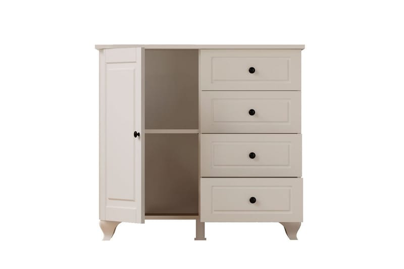 Thoro Kulmalipasto 87 cm - Matta Valkoinen - Säilytys - Säilytyskalusteet - Lipasto