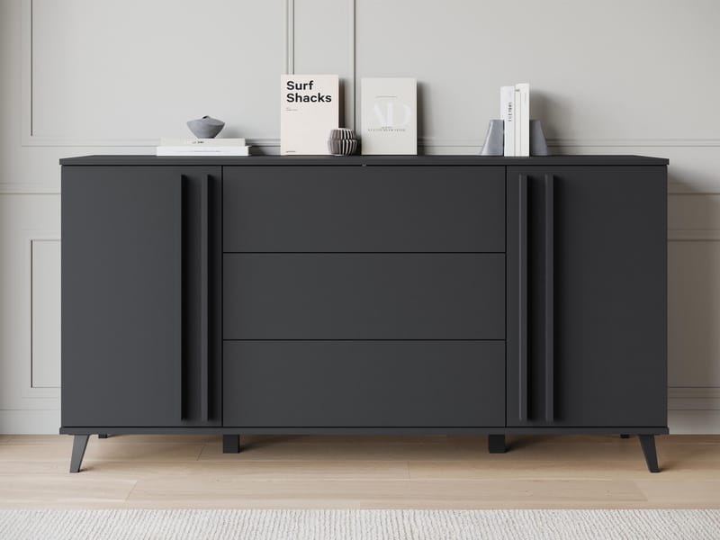 Torvos Lipasto 150 cm - Musta - Säilytys - Säilytyskalusteet - Lipasto