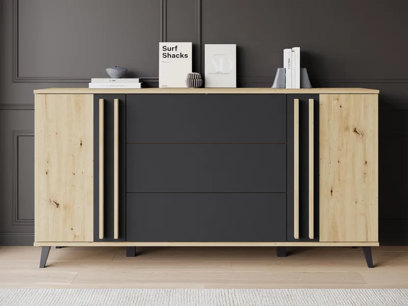 Torvos Lipasto 150 cm - Ruskea/Musta - Säilytys - Säilytyskalusteet - Lipasto