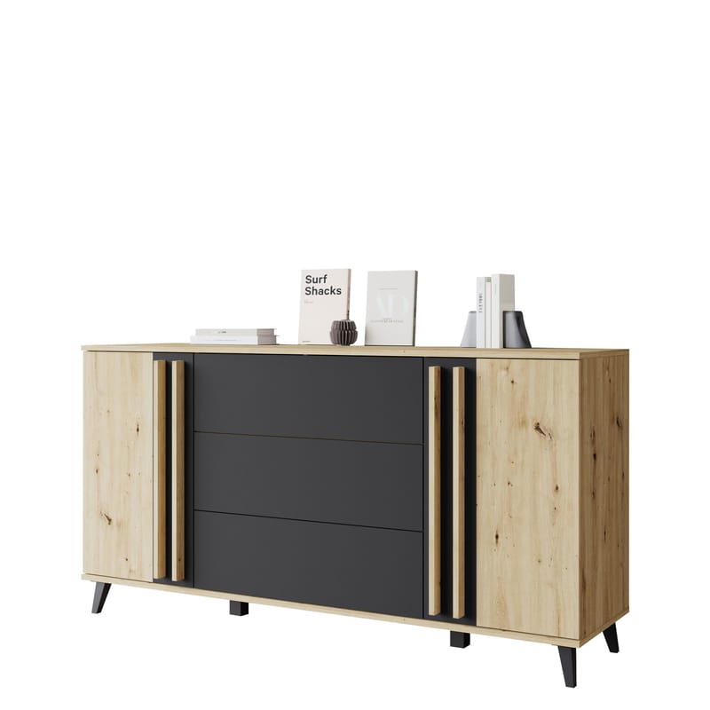 Torvos Lipasto 150 cm - Ruskea/Musta - Säilytys - Säilytyskalusteet - Lipasto