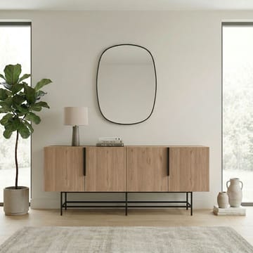 Truvia konsolipöytä 200x77,9x40 cm - Luonnontammi ja musta - Säilytys - Säilytyskalusteet - Senkki
