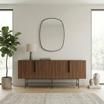 Truvia konsolipöytä 200x77,9x40 cm - Milano-pähkinä ja musta - Säilytys - Säilytyskalusteet - Senkki