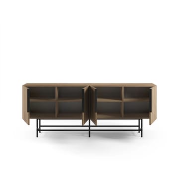 Truvia konsolipöytä 200x77,9x40 cm - Milano-pähkinä ja musta - Säilytys - Säilytyskalusteet - Senkki