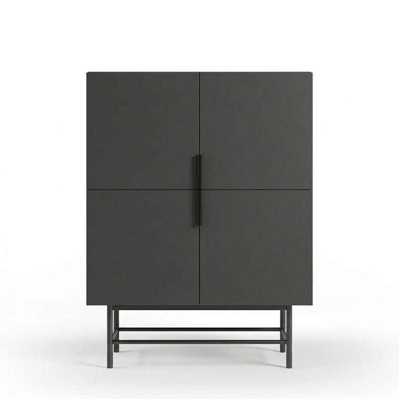 Truvia senkki 100x128x40 cm - Antrasiitti musta - Säilytys - Säilytyskalusteet - Senkki