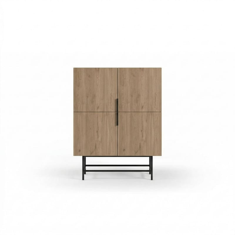 Truvia senkki 100x128x40 cm - Luonnontammi musta - Säilytys - Säilytyskalusteet - Senkki